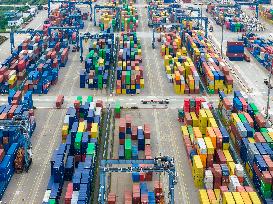 China Nanjing Longtan Port Containers