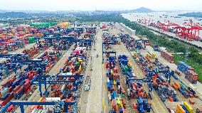 China Nanjing Longtan Port Containers