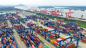 China Nanjing Longtan Port Containers