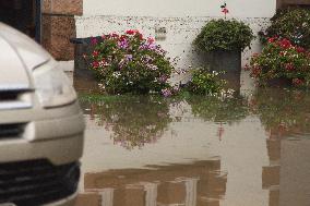 Heavy Rain and Flooding in The Cotes-D'armor Region - France