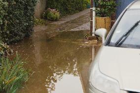 Heavy Rain and Flooding in The Cotes-D'armor Region - France
