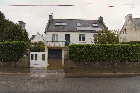 Heavy Rain and Flooding in The Cotes-D'armor Region - France