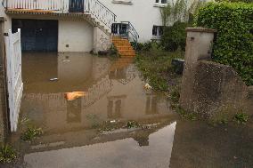 Heavy Rain and Flooding in The Cotes-D'armor Region - France