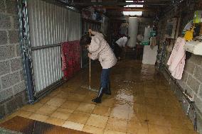 Heavy Rain and Flooding in The Cotes-D'armor Region - France