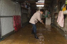 Heavy Rain and Flooding in The Cotes-D'armor Region - France