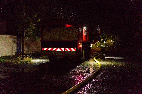Heavy Rain and Flooding in The Cotes-D'armor Region - France