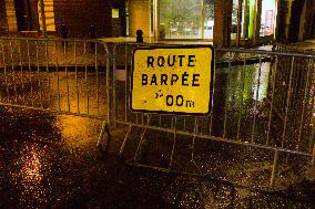 Heavy Rain and Flooding in The Cotes-D'armor Region - France