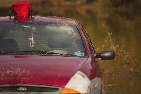 Exclusive - Car Of A Person Found Dead During Severe Floods - Guingamp