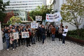 Demonstration Of Journalists And Staff Members Of Le Parisien - Paris