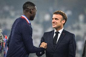 PSG Celebrate French Cup Trophy - Lille
