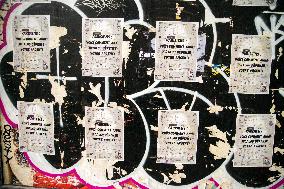 Paris Mayor's Expense Reports Displayed in The Middle of The Street - Paris