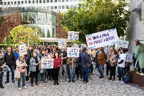 Demonstration Of Journalists And Staff Members Of Le Parisien - Paris AJ