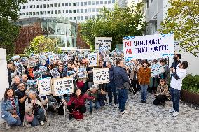 Demonstration Of Journalists And Staff Members Of Le Parisien - Paris AJ