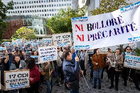 Demonstration Of Journalists And Staff Members Of Le Parisien - Paris AJ