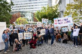 Demonstration Of Journalists And Staff Members Of Le Parisien - Paris AJ