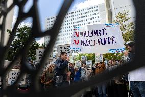 Demonstration Of Journalists And Staff Members Of Le Parisien - Paris AJ