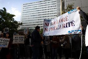Demonstration Of Journalists And Staff Members Of Le Parisien - Paris AJ