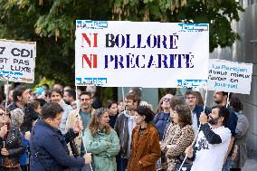 Demonstration Of Journalists And Staff Members Of Le Parisien - Paris AJ