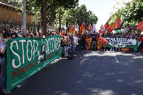 Over 10000 Demonstrators Marched For Palestine - Palermo