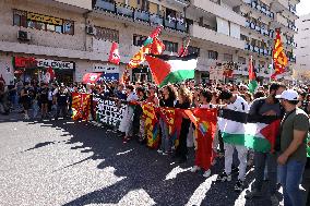 Over 10000 Demonstrators Marched For Palestine - Palermo