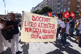 Over 10000 Demonstrators Marched For Palestine - Palermo