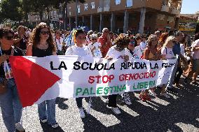 Over 10000 Demonstrators Marched For Palestine - Palermo