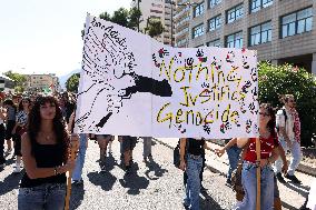 Over 10000 Demonstrators Marched For Palestine - Palermo