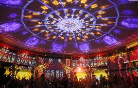 Shanghai International Light Festival 3D Dome Projection Show