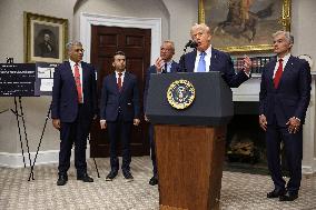 President Trump Speaks About Autism At The White House - DC