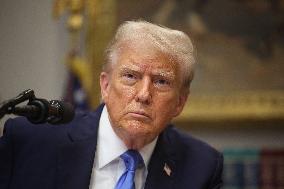 President Trump Speaks About Autism At The White House - DC