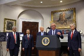 President Trump Speaks About Autism At The White House - DC