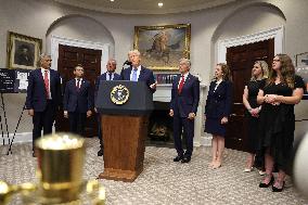 President Trump Speaks About Autism At The White House - DC