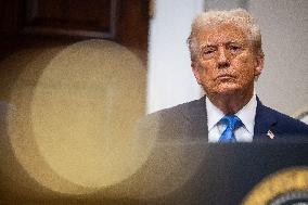 President Trump Speaks About Autism At The White House - DC