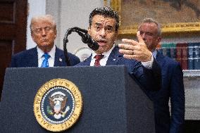 President Trump Speaks About Autism At The White House - DC