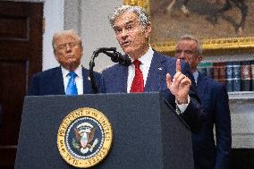 President Trump Speaks About Autism At The White House - DC