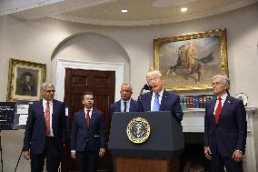 President Trump Speaks About Autism At The White House - DC