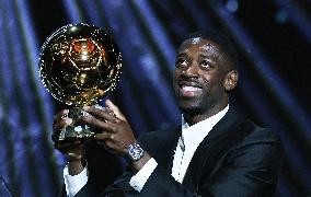 Ousmane Dembele Wins the 69th Ballon D'Or - Paris
