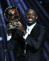 Ousmane Dembele Wins the 69th Ballon D'Or - Paris