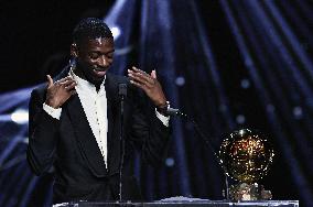 Ousmane Dembele Wins the 69th Ballon D'Or - Paris