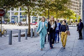 Queen Máxima And Princess Amalia Visit Washington