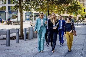 Queen Máxima And Princess Amalia Visit Washington