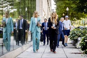 Queen Máxima And Princess Amalia Visit Washington