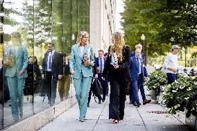 Queen Máxima And Princess Amalia Visit Washington