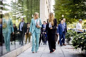 Queen Máxima And Princess Amalia Visit Washington