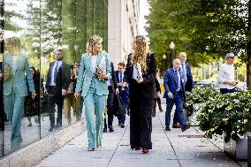 Queen Máxima And Princess Amalia Visit Washington