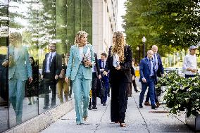 Queen Máxima And Princess Amalia Visit Washington