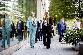 Queen Máxima And Princess Amalia Visit Washington