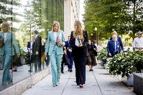 Queen Máxima And Princess Amalia Visit Washington