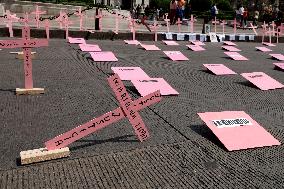 Demonstration Demanding Justice For Victims Of Feminicides - Mexico