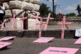 Demonstration Demanding Justice For Victims Of Feminicides - Mexico